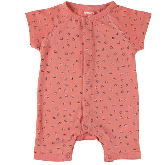Noukie's One-Pieces Coral Heart Short Sleeve One-piece