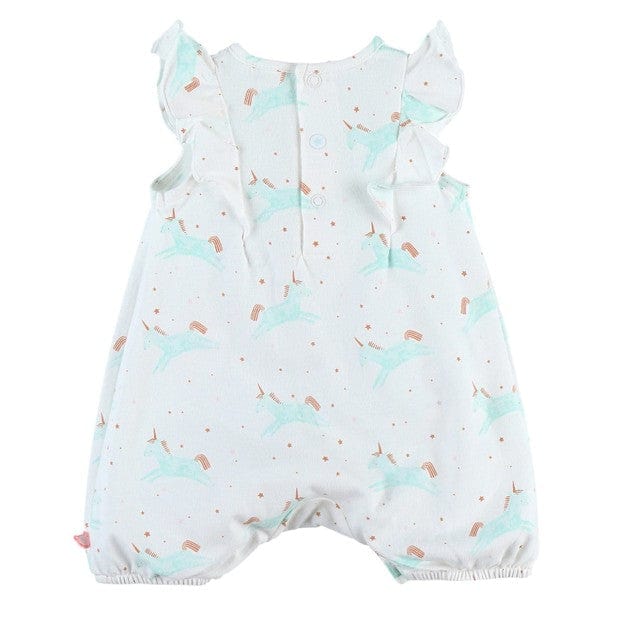 Noukie's One-Pieces Cotton jersey romper with unicorn print