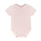 Noukie's One-Pieces Pink Organic Cotton Bodysuit with Peter Pan Collar