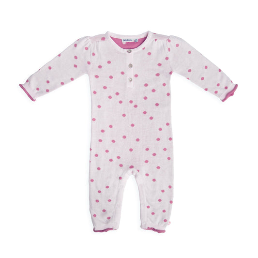 Noukie's One-Pieces Pink Polka Dot Knit One-piece