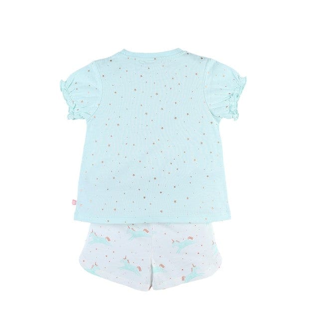 Noukie's Sleepwear Unicorn print pyjama short set