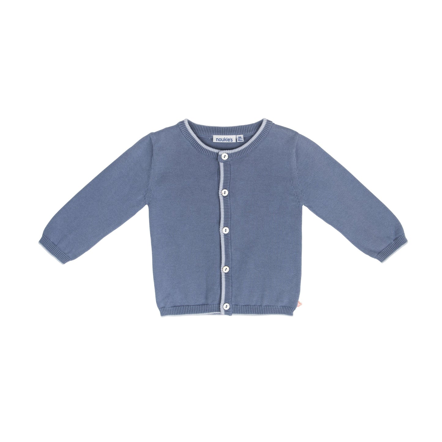 Noukie's Tops Blue trimmed cardigan