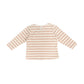 Noukie's Tops Cream and pink striped long sleeve