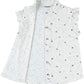 Noukie's Tops Grey Speckled Button Down with Ruffle Detail