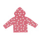 Noukie's Tops Pink polka dot hooded sweater