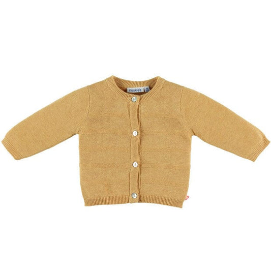 Noukie's Tops Soft Yellow Knit Cardigan