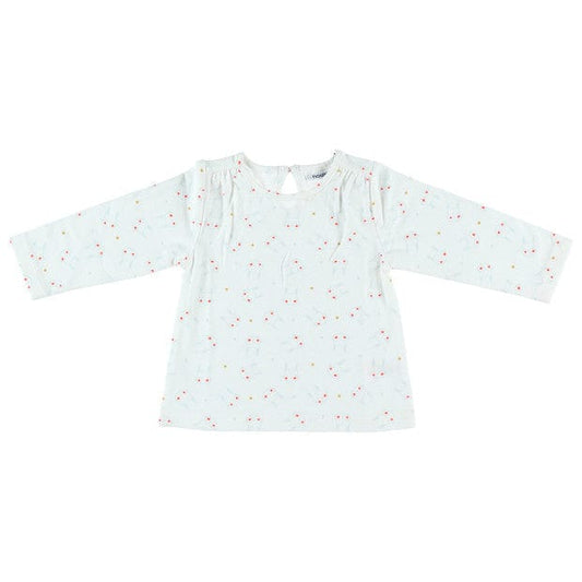 Noukie's Tops White Rabbit Long Sleeve T-Shirt