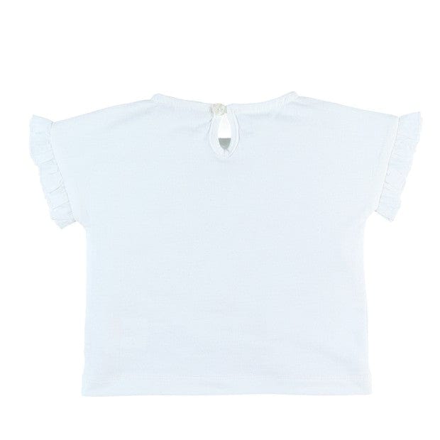 Noukie's Tops White Short Sleeve T-shirt with Dragonfly