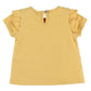 Noukie's Tops Yellow Short Sleeve T-shirt with Dog
