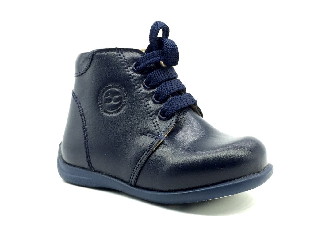 Nubebe Clothing / Footwear 18 (3) Nubebe First Step Navy Laced Leather Shoes