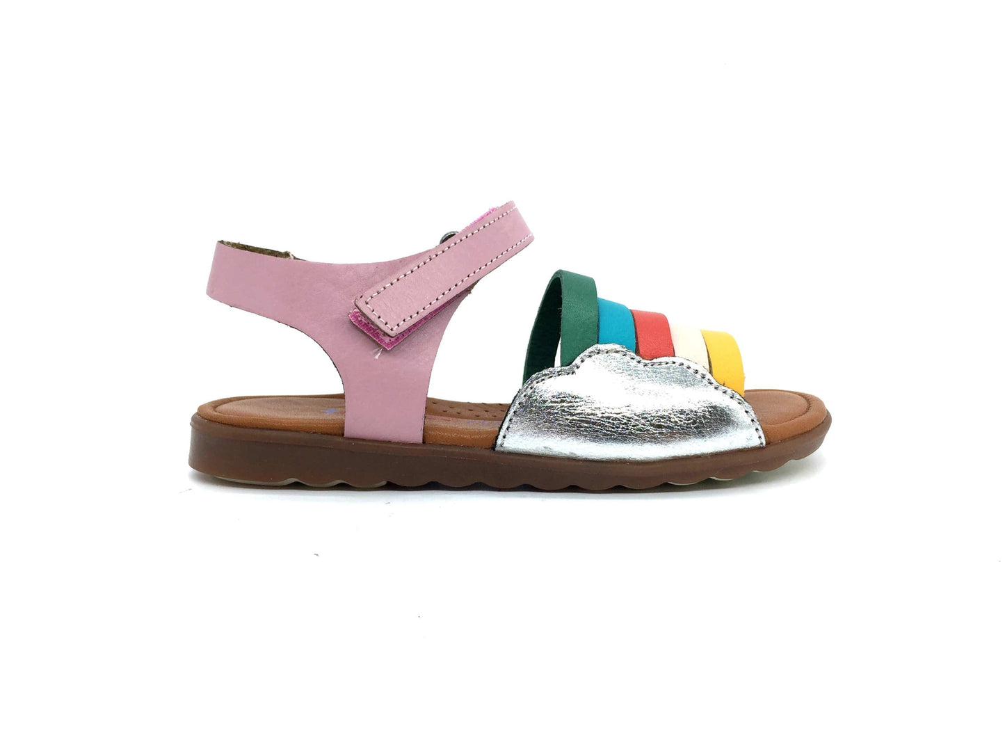 Nubebe Clothing / Footwear 22 (6) Nubebe Rainbow Leather Sandals