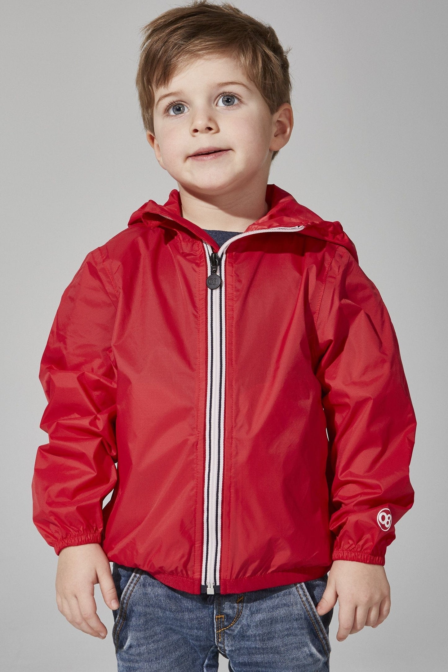 o8 Lifestyle Clothing / Outerwear 12M / Red O8 Lifestyle Packable Rain Jacket
