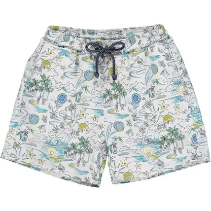 Olivier Baby London Clothing / Swimwear 1-2y Alexander Swim Trunks - LA Dream