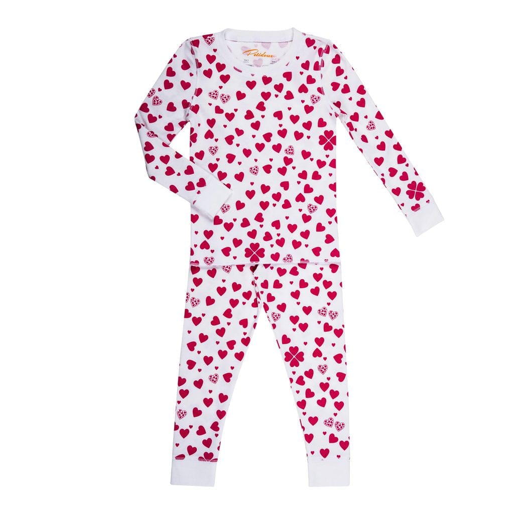 Petidoux Clothing / PJs 1Y Petidoux Lots of Hearts Pajamas