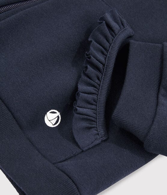 Petit Bateau Clothing / Bottoms Ruffles Hooded Sweatshirt