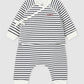 Petit Bateau Clothing / Newborn Set Baby 3-Piece Set - Navy Stripe