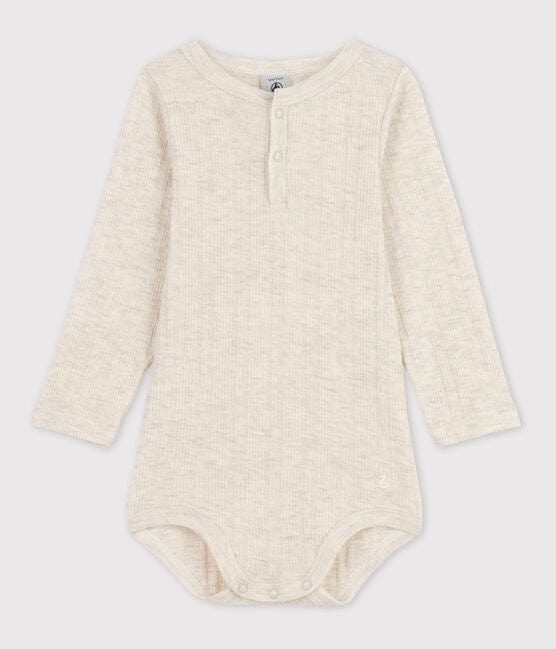 Petit Bateau Clothing / Onesies 3M Baby Long-Sleeved Cotton Henley Onesie