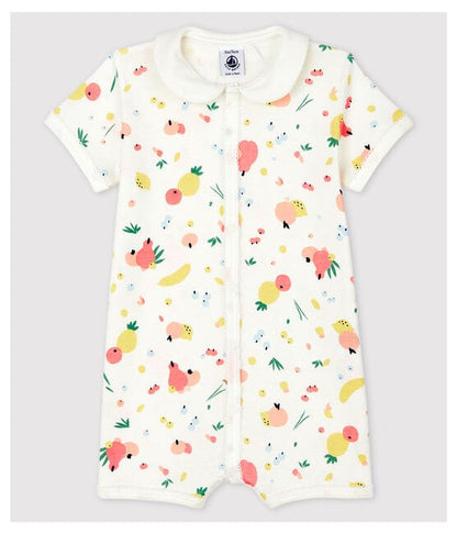 Petit Bateau Clothing / Onesies 6M Baby Fruit Pattern Cotton One-piece