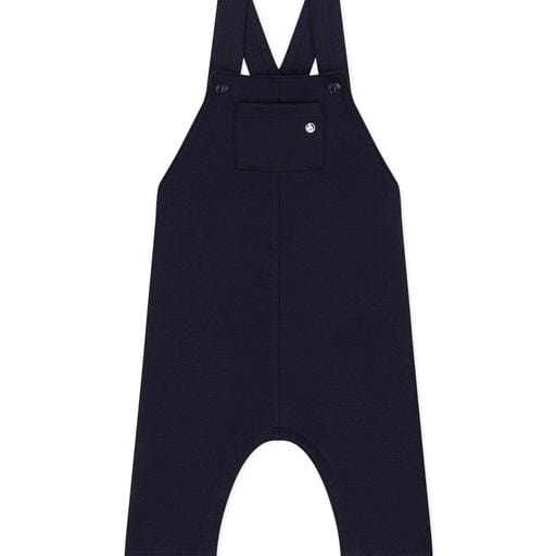 Petit Bateau Clothing / Onesies 6M Navy Jersey Baby Overalls