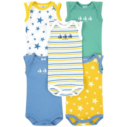 Petit Bateau Clothing / Onesies 6M Tank-style Onesies - 5-pack