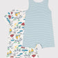 Petit Bateau Clothing / Onesies Cotton Explorer Print One-piece - 2 Pack