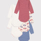 Petit Bateau Clothing / Onesies Long-Sleeved Bicycles Onesies - 5-pack