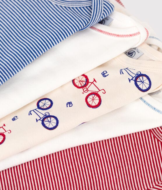 Petit Bateau Clothing / Onesies Long-Sleeved Bicycles Onesies - 5-pack