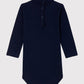 Petit Bateau Clothing / Onesies Long Sleeved Navy Turtleneck Onesie