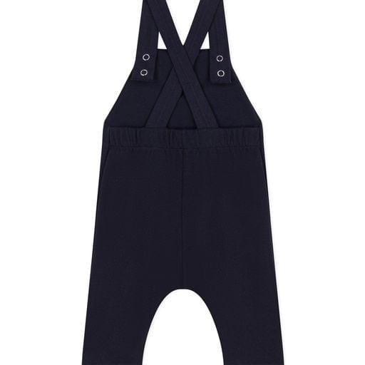 Petit Bateau Clothing / Onesies Navy Jersey Baby Overalls