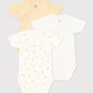 Petit Bateau Clothing / Onesies Short-Sleeved Sun Onesies - 3-Pack