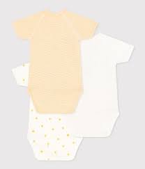 Petit Bateau Clothing / Onesies Short-Sleeved Sun Onesies - 3-Pack