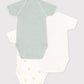 Petit Bateau Clothing / Onesies Short-Sleeved Turtle Onesies - 3-Pack