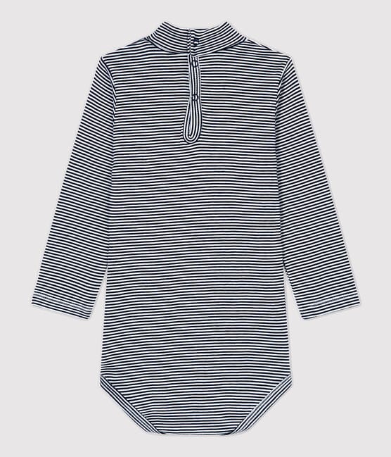 Petit Bateau Clothing / Onesies Stripped Turtleneck Onesie