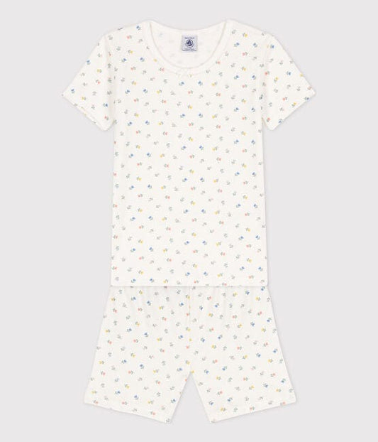 Petit Bateau Clothing / PJs 2Y Floral Snugfit Short Pyjamas