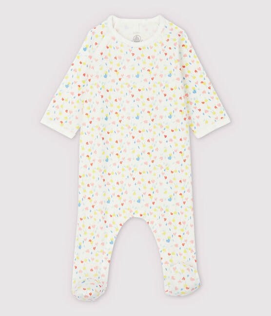 Petit Bateau Clothing / PJs / Footed Sleepers 3M Floral Organic Cotton Sleeper