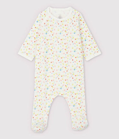 Petit Bateau Clothing / PJs / Footed Sleepers 3M Floral Organic Cotton Sleeper