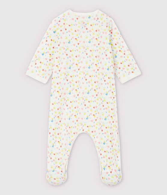 Petit Bateau Clothing / PJs / Footed Sleepers 3M Floral Organic Cotton Sleeper