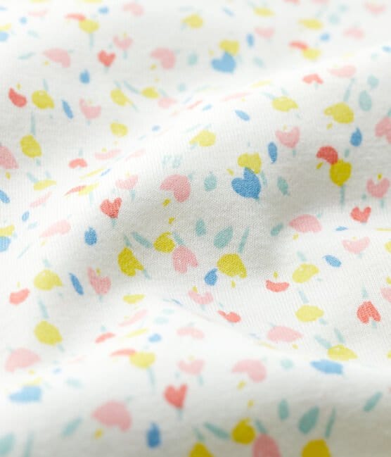 Petit Bateau Clothing / PJs / Footed Sleepers 3M Floral Organic Cotton Sleeper