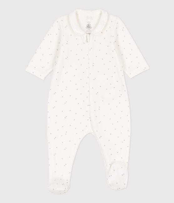 Petit Bateau Clothing / PJs / Footed Sleepers 3M Starryl Velour Sleeper