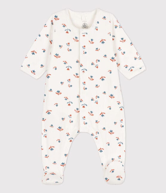 Petit Bateau Clothing / PJs / Footed Sleepers 6M Floral Tube Knit Sleeper