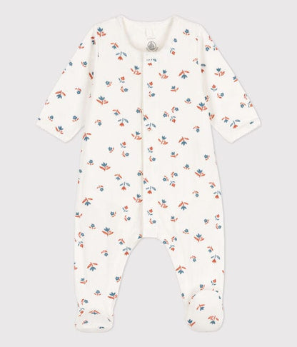 Petit Bateau Clothing / PJs / Footed Sleepers 6M Floral Tube Knit Sleeper