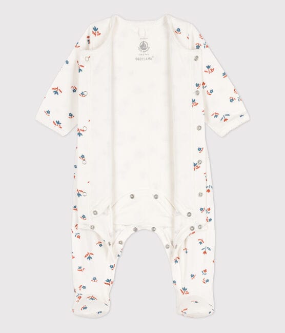 Petit Bateau Clothing / PJs / Footed Sleepers 6M Floral Tube Knit Sleeper