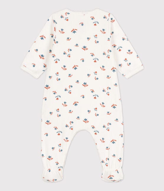 Petit Bateau Clothing / PJs / Footed Sleepers 6M Floral Tube Knit Sleeper