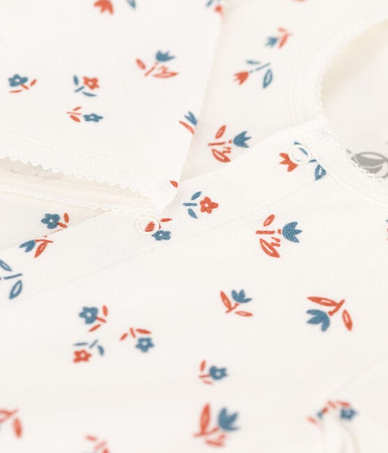 Petit Bateau Clothing / PJs / Footed Sleepers 6M Floral Tube Knit Sleeper