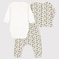 Petit Bateau Clothing / PJs / Footed Sleepers Baby 3-Piece Set - Floral