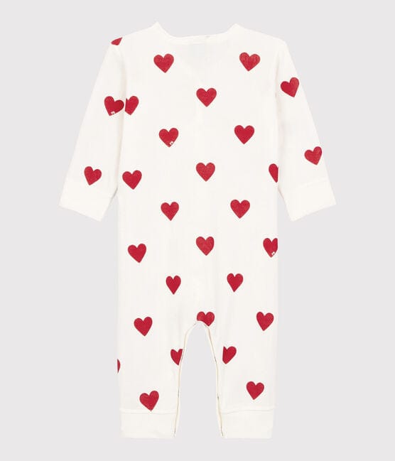 Petit Bateau Clothing / PJs / Footed Sleepers Baby Red Heart Sleeper - Footless