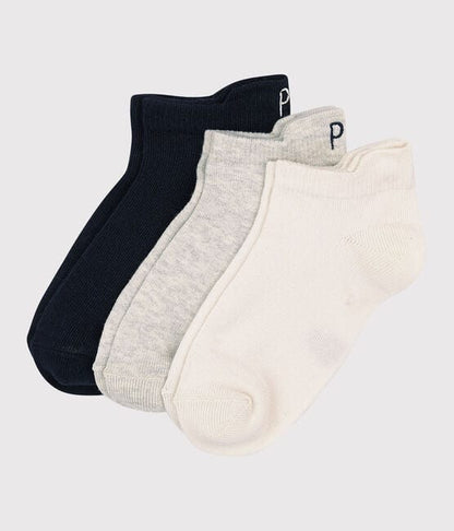 Petit Bateau Clothing / Socks 23/26 (3/4Y) Ankle Socks Trio