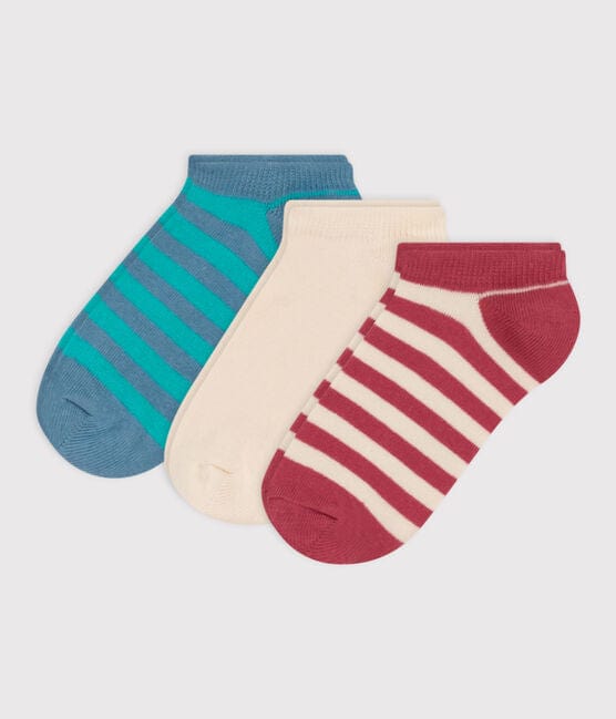 Petit Bateau Clothing / Socks 3/4Y (23/26) Cotton Jersey Striped Socks - 3-Pack