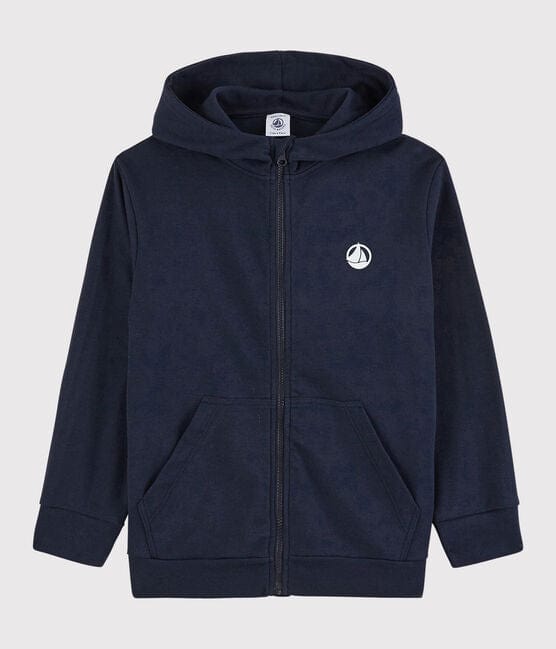 Petit Bateau Clothing / Tops 3Y Light Weight Navy Hooded Sweatshirt