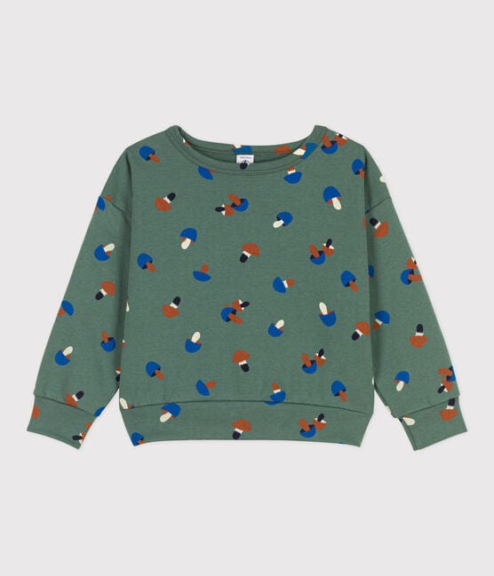 Petit Bateau Clothing / Tops 3Y Mushroom Printed Fleece Sweatshirt